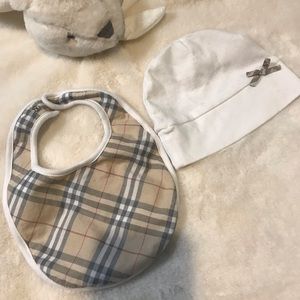 Burberry hat and bib